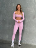 Serene Long Sleeve Crop - Pink