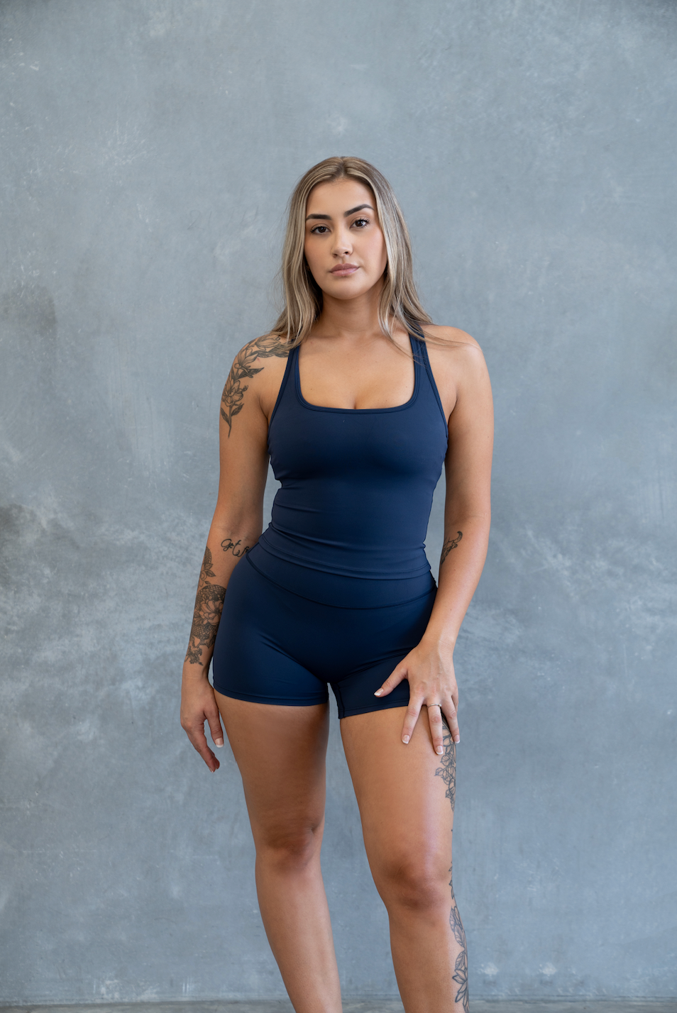 Sculpt Mini Shorts - Navy