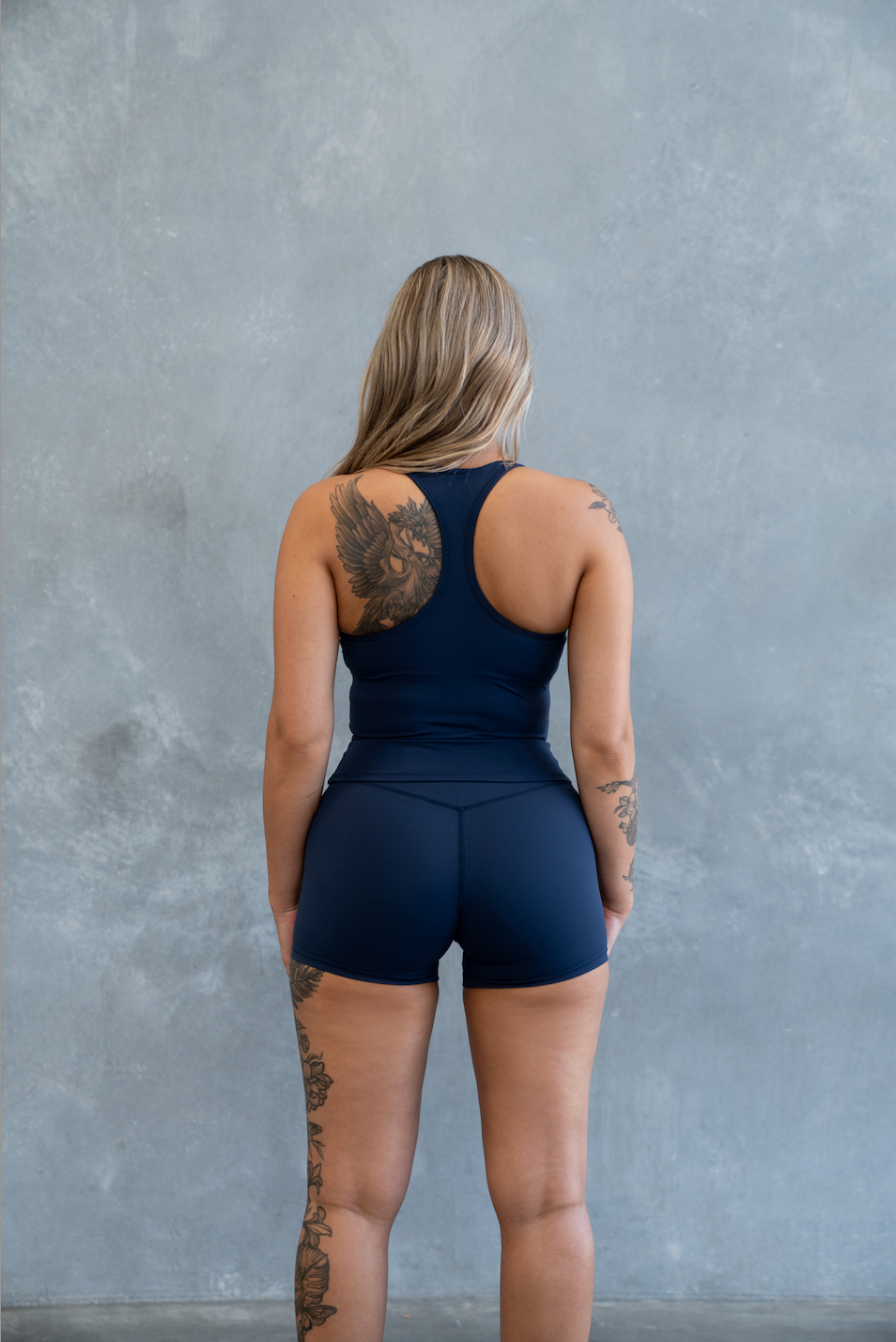 Sculpt Mini Shorts - Navy