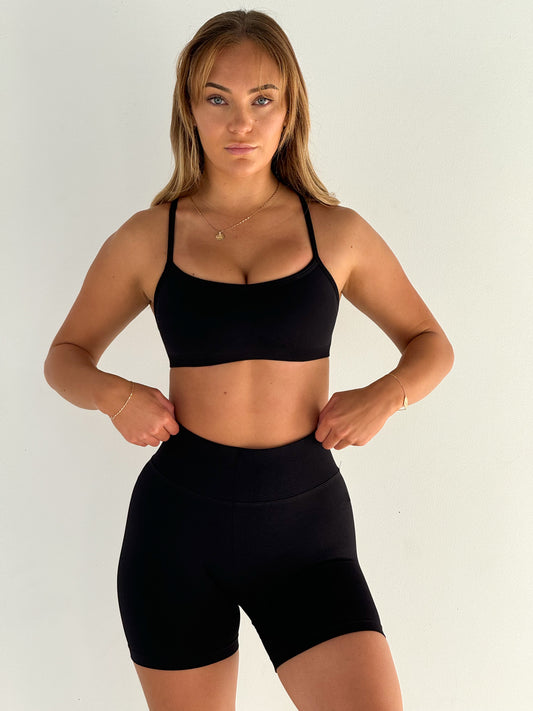 Signature Mini Crop - Black