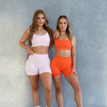 Seamless Scrunch Shorts - Orange