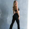 Luxe V-Front Flares - Black
